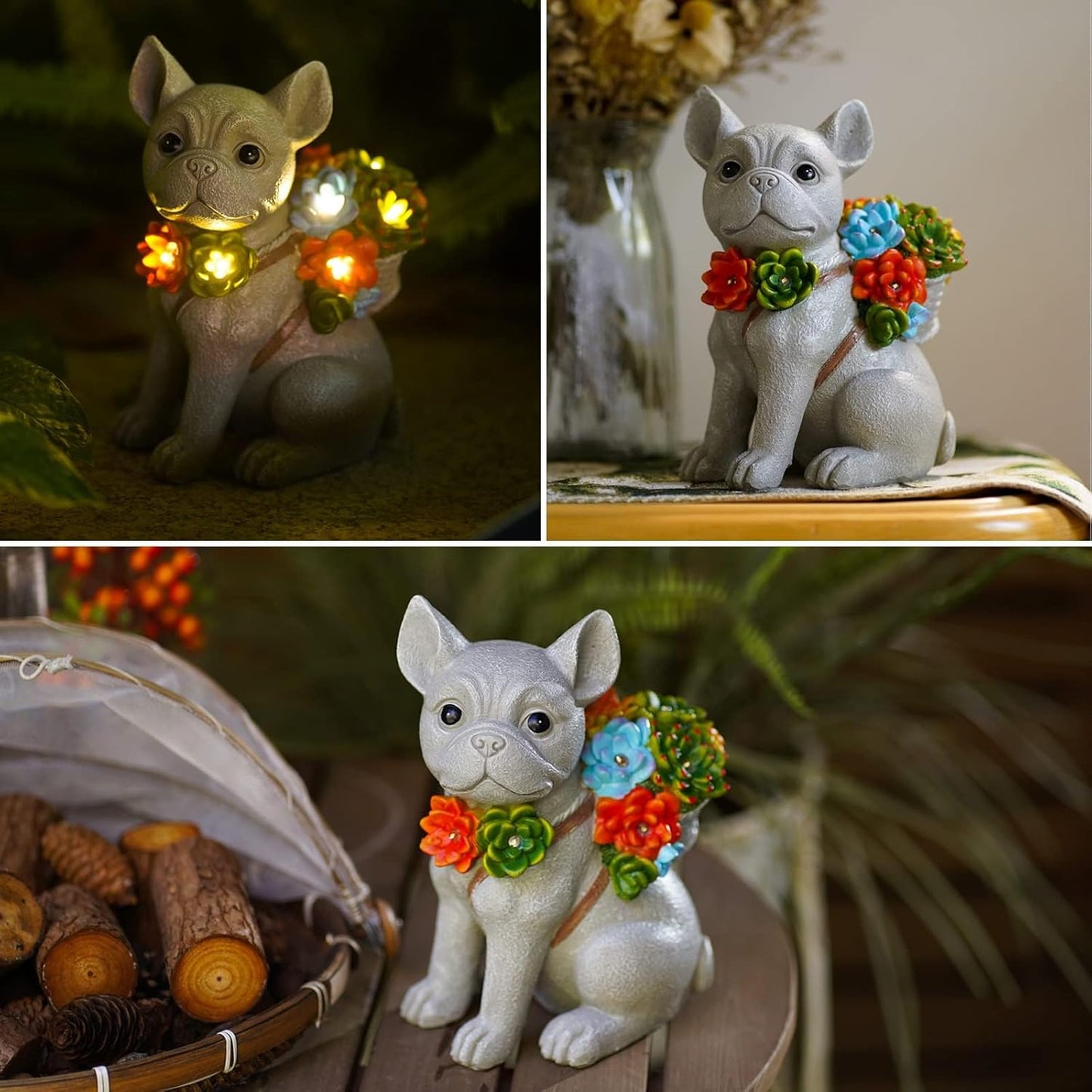 Qeeman Garden Outdoor Decor Statues: Figurine Decorations Ornaments Patio Art Balcony - Birthday Gifts for mom Grandma Women