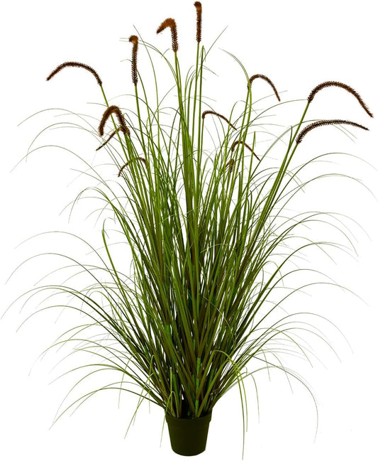 Artificial Plant 5ft(1pack) Tall Artificial Grass Plant,Faux Plants Indoor Home Decorative
