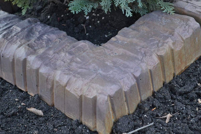 Concrere molds DIY Set 2 pcs Mould Corner Edge Stone Garden Edging Tree Landscape Flower (BR09)