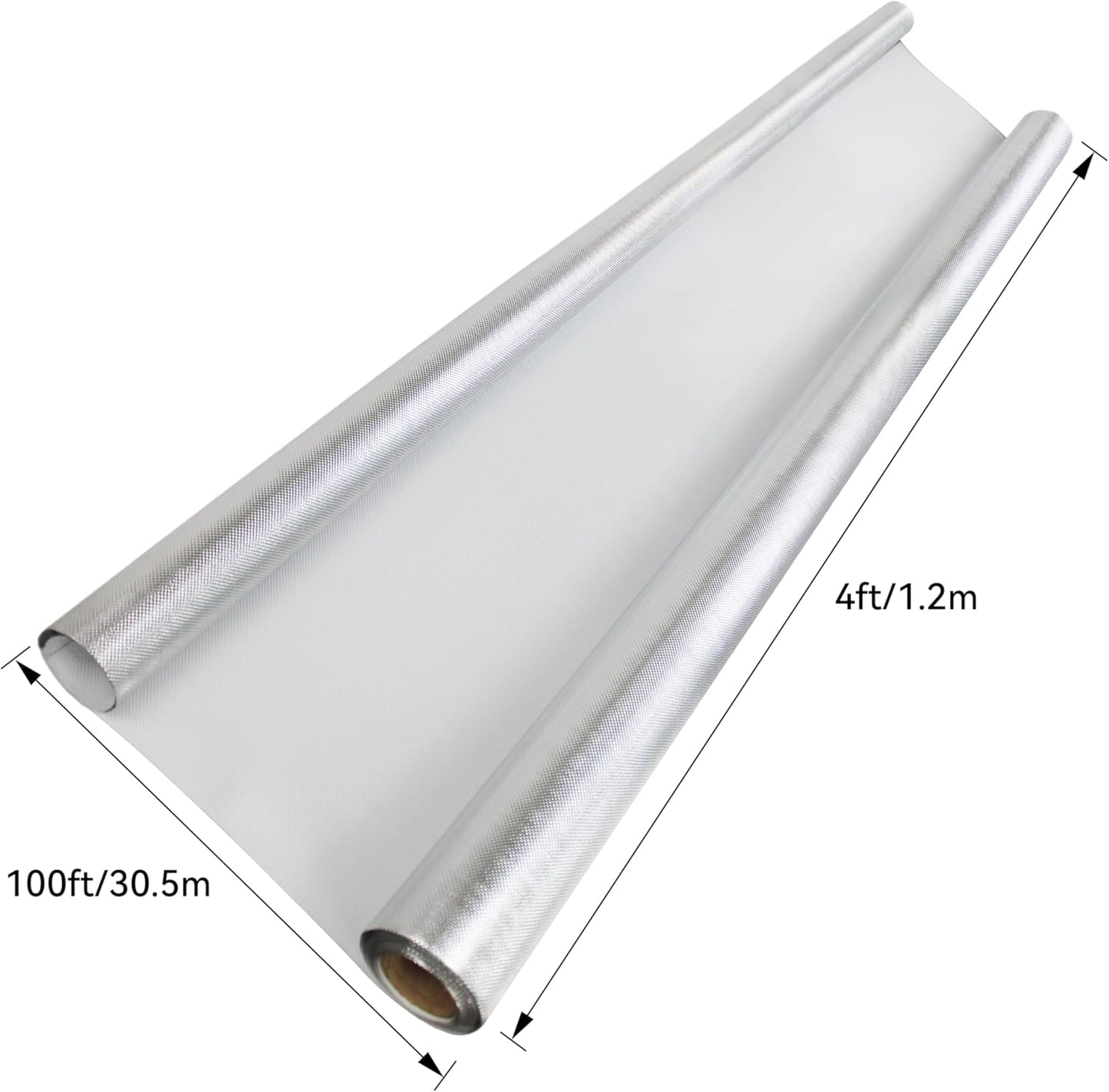 TEXALAN(R) Diamond Film Foil Roll Highly Reflective Mylar Film Roll for Grow Room 4X100FT 6 Mil