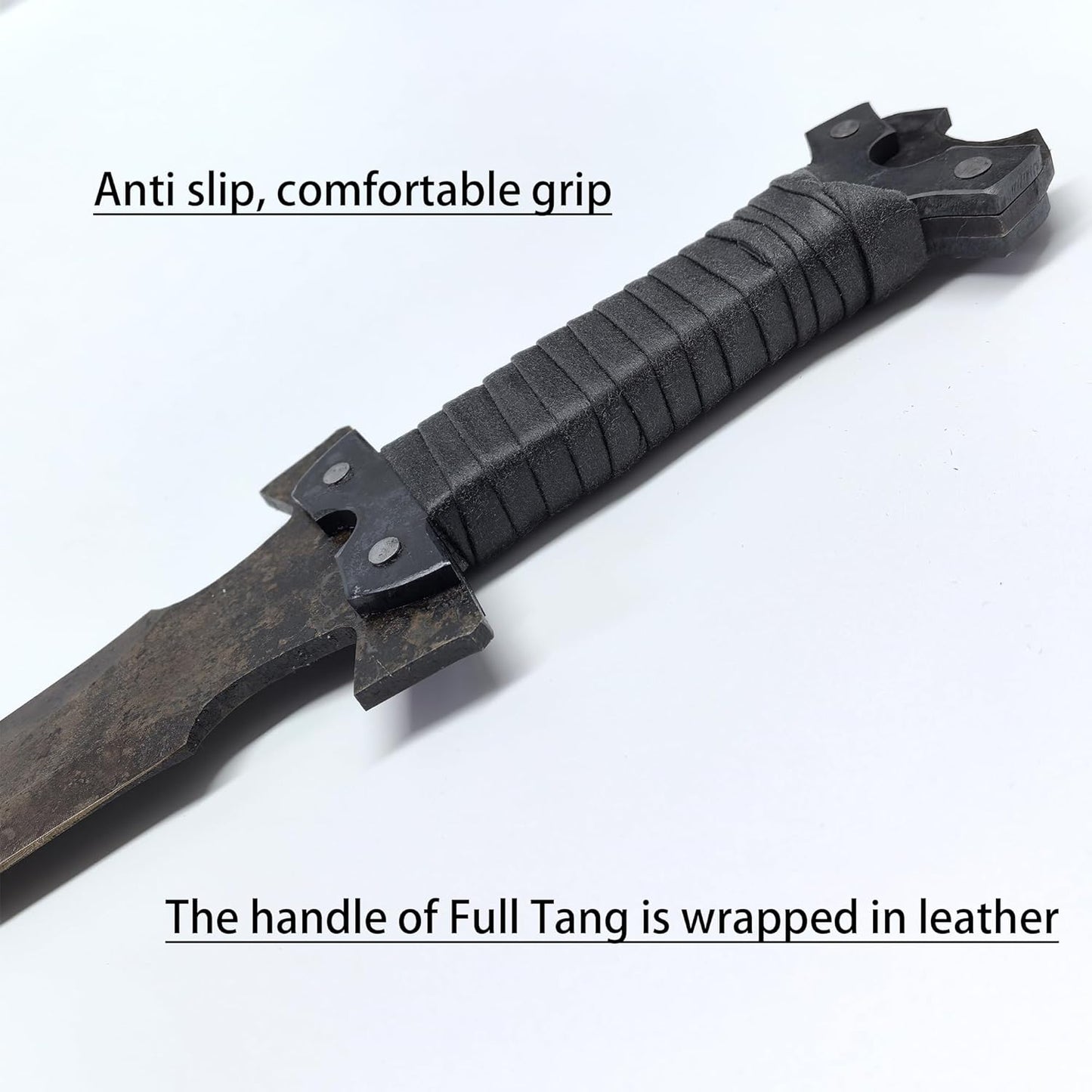 SV Handmade cast Manganese Steel Chopping Blade Sword, Full Tang, Outdoor, Hunting, Camping, Hiking, Survival, with Protective Cover, Multiple Styles to Choose from