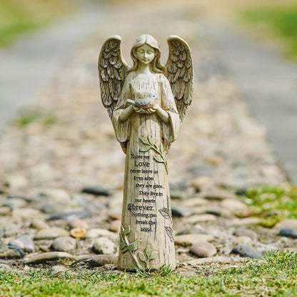 Topadorn Garden Statuary Outdoor Praying Angel Resin Figurines,Angel Collectible Sculptures,10" H