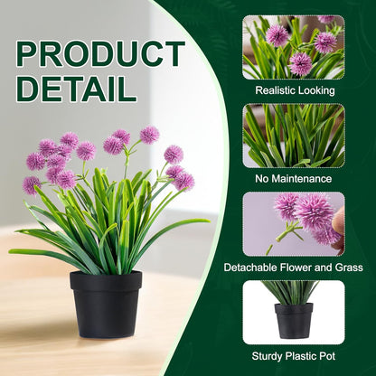 3 Pack Fake Small Plant Artificial Potted Flowers for Home Decor Fake Flower Plant Greenery Mini Faux Plant for Indoor Bedroom Living Room Office Shelf Bathroom Farmhouse Decor (Type 9)
