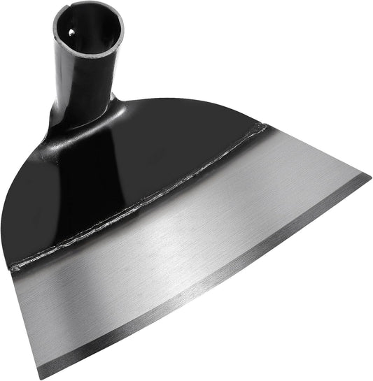 Happyyami Hand Hoe Head Steel Handheld Grub Hoe Replacement Round Eye Hoes Remove Grass Planting Gardening Tool Soil Weeding Farming Hoe Head for Agriculture Digging Loosening