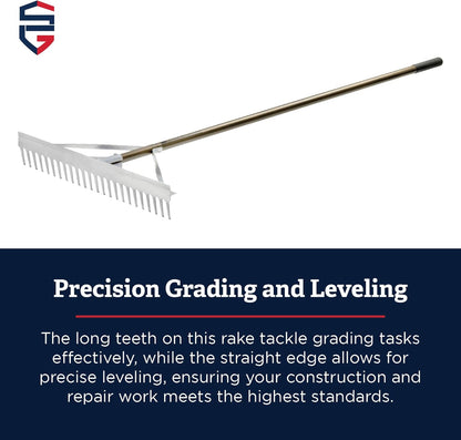 Standard Golf 30" Magnum Maintenance Straight Tooth Rake from