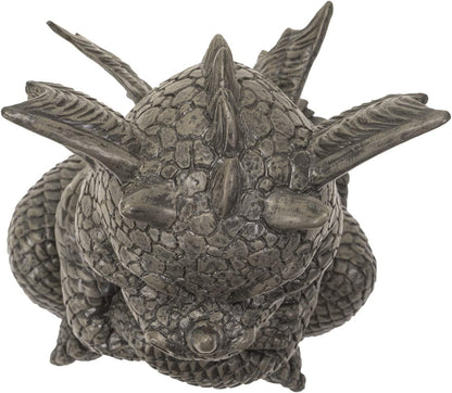 Pacific Giftware Garden Dragon Angry Outdoor Statue, 10.25-inch Height, Outdoor Decoration