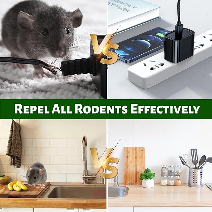 Mouse Repellent Pouches 10 Pack,Natural Peppermint Oil Rodent Repellent Indoor/Outdoor, Pest Control Mice Repellent Pouches to Get Rid of Rats Mice Squirrels Rodent Spider Ant Mosquito
