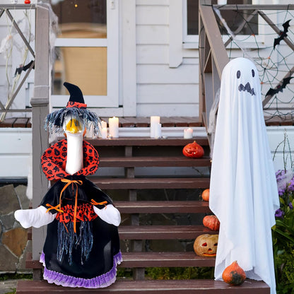 Halloween Goose Outfit Witch Goose Clothes for 23" High Cement or Plastic Lawn Clothing Porch Garden Costume for Yard Lawn Outdoor Garden Patio Statue Holiday Decor