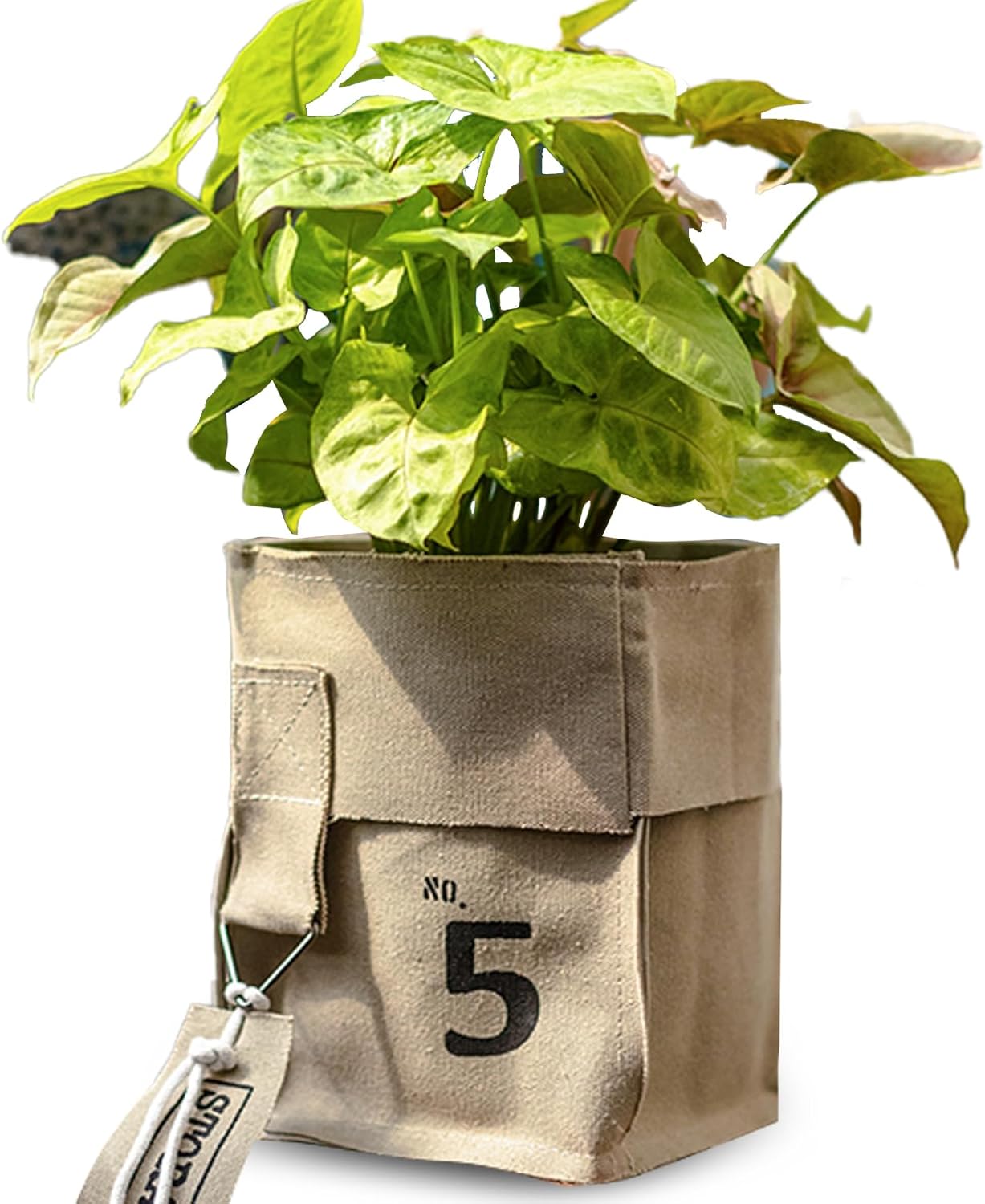 Durable Canvas Plant Pot, Creative Fabric Planter for Succulents, Indoor and Outdoor Flower Pots, Stylish Canvas Planters for Gardening and Home Décor