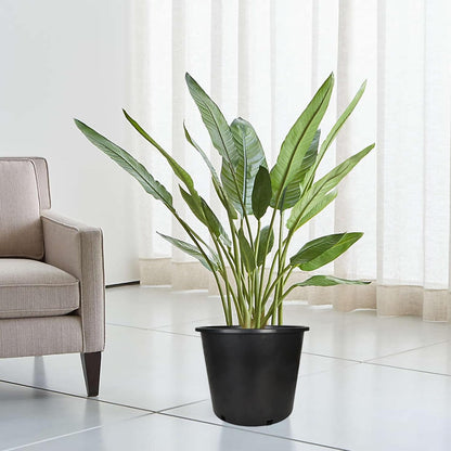 10-Pack 15 Gallon Round Premium Nursery Pot Plant Flower Seedling Container Garden Planter Pots for Indoor Outdoor Plants Flower Vegetables Black (15 Gallon)