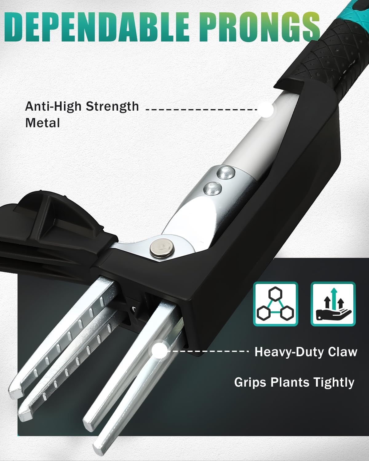 Breeze Touch 39" Weed Pulling Tool, 4-Claw Detachable Weed Puller Tool with Long Handle Adjustable, Heavy Duty Stand Up Weeder Weeding Tool for Lawn, Yard, Garden, Dandelion Picker, Weed Remover