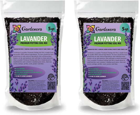 Gardenera Lavender Potting Mix - Crafted for Superior Performance and Fragrance - 10 QUARTS
