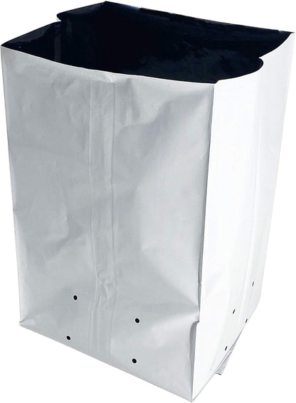 TEXALAN(R Poly Grow Bag Planters Panda Film Black and White 7 Gallon 25pcs