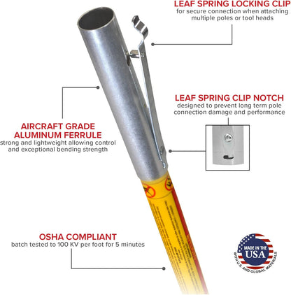 Tree Pruner FG-14K with Three 6' Hollow FG Series Poles (18' Total Reach)