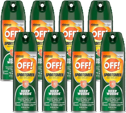 Off! Deep Woods Sportsman Insect Spray 6 Ounce (Pack of 8)