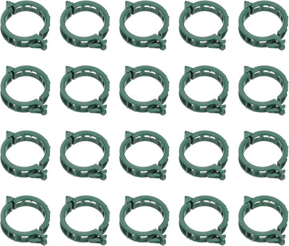 MECCANIXITY 300 Pcs Garden Plant Clips Fixing Clips Green 30mm Adjusting Plant Lever Loop Clips for Supporting Flower Vine Vegetables Climbing Plant Plant Stems