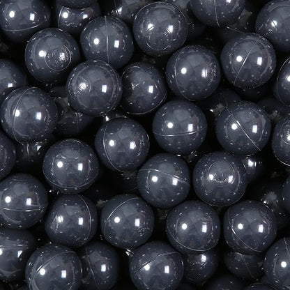 Ball Pit Balls for Kids, Plastic Refill 2.2 Inch Balls, 100 Pack, Bright Colors, Phthalate and BPA Free, Includes a Reusable Storage Bag with Zipper