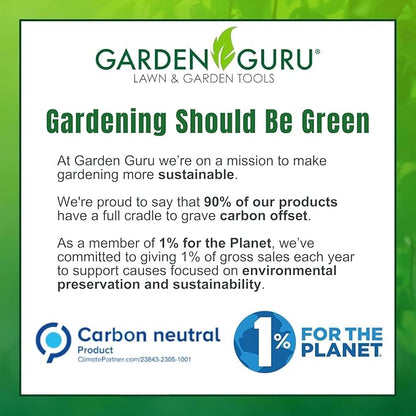 GARDEN GURU Ergonomic Garden Snips Clippers - Professional Hand Pruner Pruning Shear Scissors with Comfort Grip Handles for Gardening Trimming and Yard Work – High Carbon Steel - 1 Case (100 Pcs)
