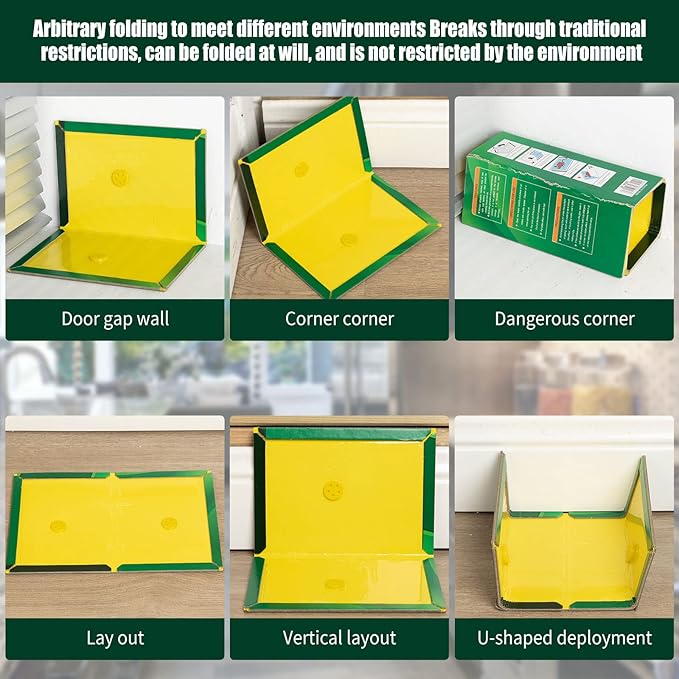 Qualirey 30 Pcs Large Sticky Traps for Mice and Rats Mouse Traps Glue with Enhanced Stickiness Sticky 9.4'' x 6.6'' for Mice, Pest Control House Indoor Outdoor(30 Pcs,9.4'' x 6.6'')