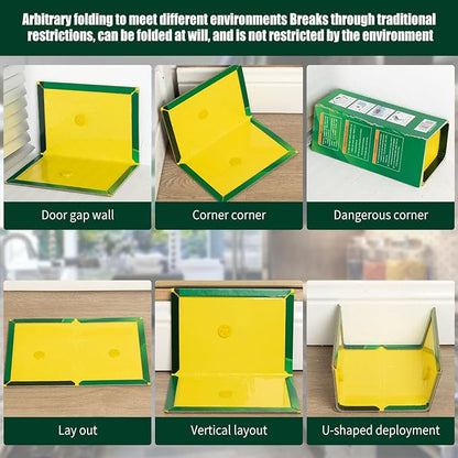 Qualirey 30 Pcs Large Sticky Traps for Mice and Rats Mouse Traps Glue with Enhanced Stickiness Sticky 9.4'' x 6.6'' for Mice, Pest Control House Indoor Outdoor(30 Pcs,9.4'' x 6.6'')