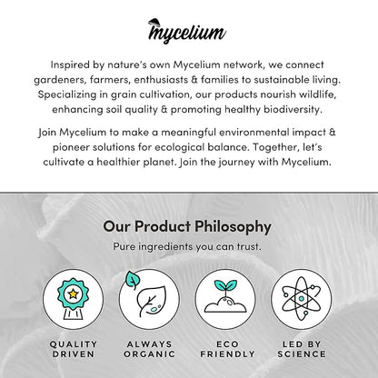 Mycelium Gourmet Mushroom All-in-One Bag - Premium Organic 5LB Blend of Alder & Soy Hull Substrate with Sterilized Milo Grain - Perfect for Variety of Wood-Loving Mushrooms - Home Growing Made Easy