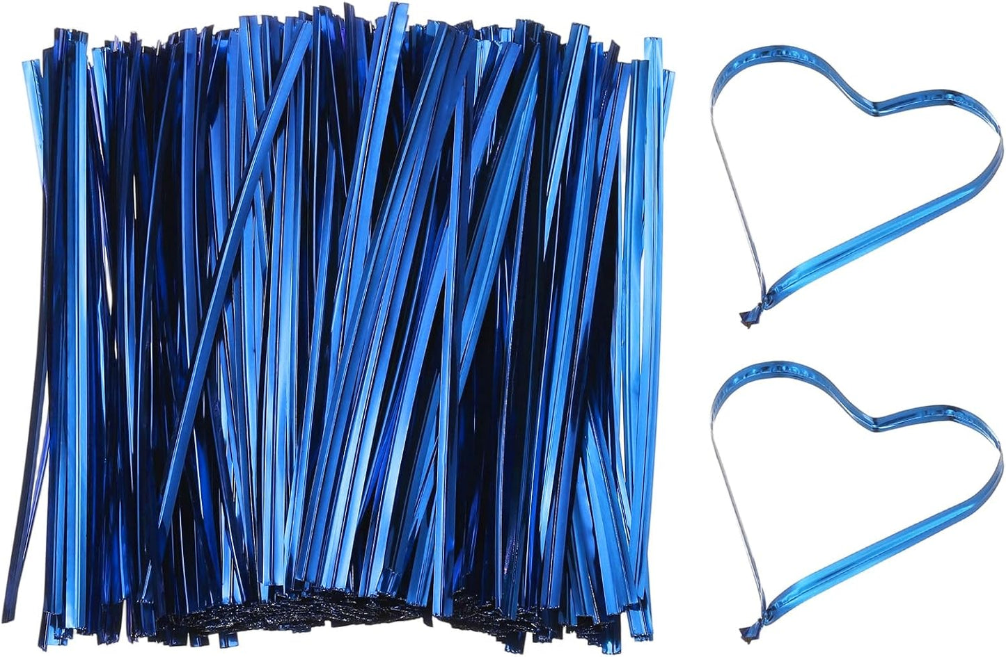 PATIKIL Bag Twist Ties 5 Inch, 800 Pcs Metallic Bread Ties for Treat Plastic Bags Gift Wrapping Candy Coffee Bag Plant Party Cake Favor, Blue