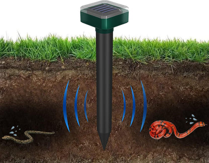 Snake Repellent for Yard & Outdoors - Solar-Powered Sonic Snake Deterrent Devices, Waterproof, Pet Safe Rattlesnake Repellent (8)