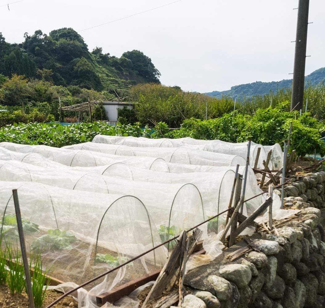 Garden Netting Pest Barrier: 10'x100' Fine Bug Netting for Garden Protection Row Cover Raised Bed Screen Mesh Greenhouse Mosquito Net, Protecting Tree Plants Vegetable Flowers Fruits