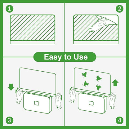 40 Packs Refill Card(Refills Only) for Plug in UV Light Fly Trap, Sticky Board Refills for LFSYS Plug-in Fly Trap