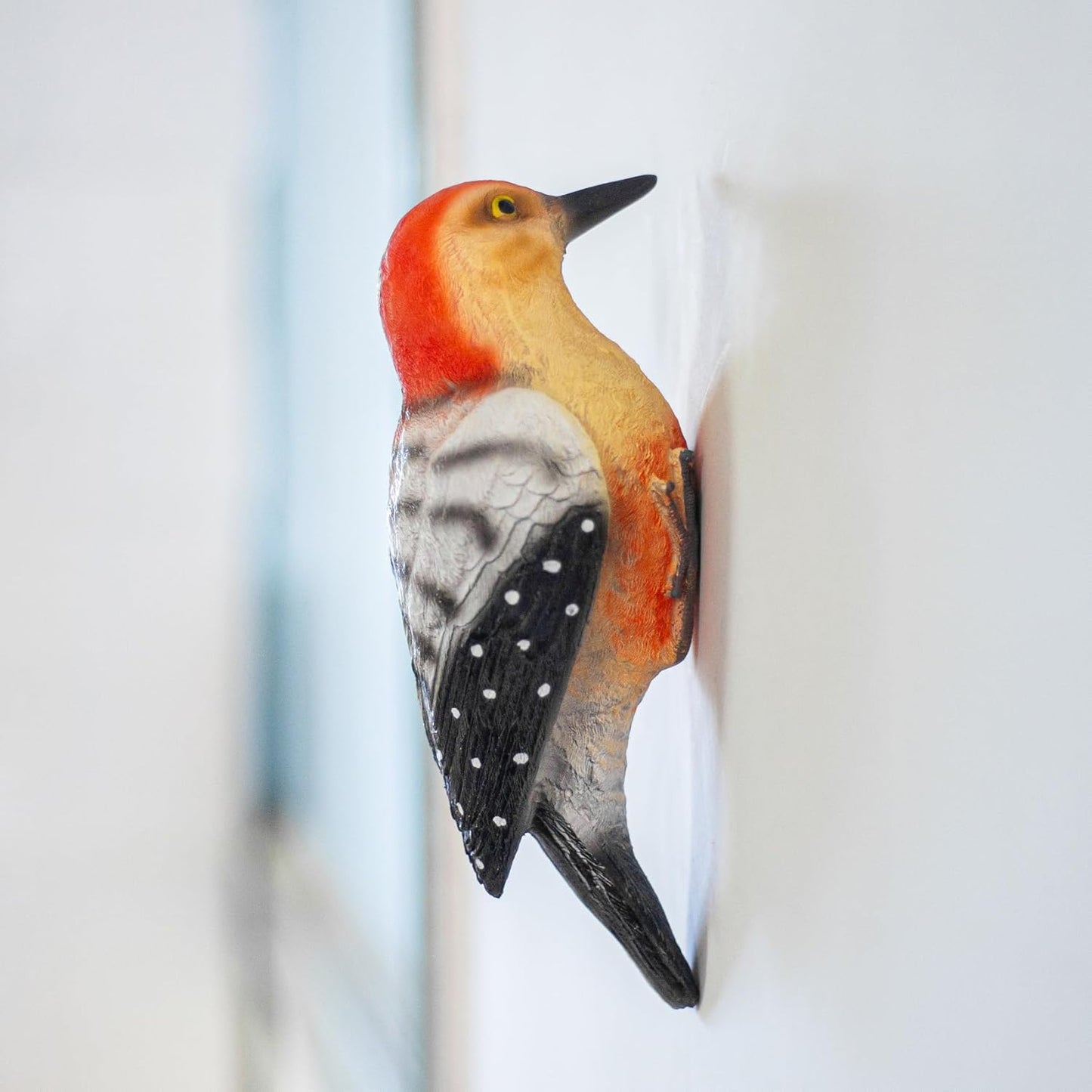 Outdoor Resin Bird Statue, Hanging Tropical Bird, red-Bellied Woodpecker Sculpture Perfect Patio Decor, Outdoor, Patio, Lawn, Tree Trunk, Porch Decor