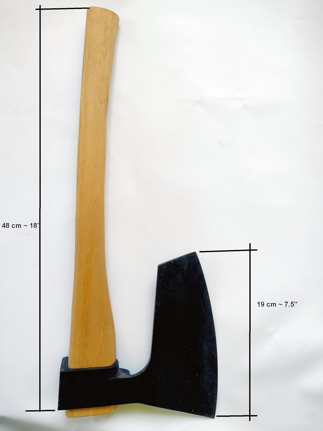 Hand-Forged Hewing Bearded Broad Axe – European Style