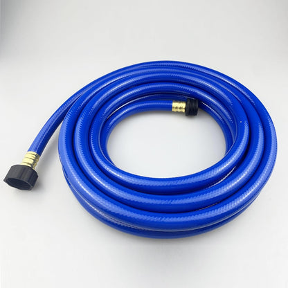 PVC Garden Hose 1/2 Inch, Flexible Water Hose with Male and Female Fittings, No Leaking, Heavy Duty, for Household, Outdoors, Lawns, Patio (20 FT, Blue, Plastic Fittings)