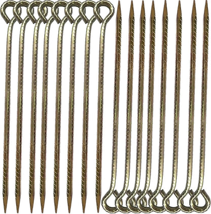 16 Inch Rebar Stakes ，Metal Stake Ground，Ground Anchor,Heavy DutyTent Stakes ，Baking Paint Metal Stakes ，Tent Stake,Ground Stakes ，0.5 Inch Diamete (16 Pack) ， Outdoor Travel