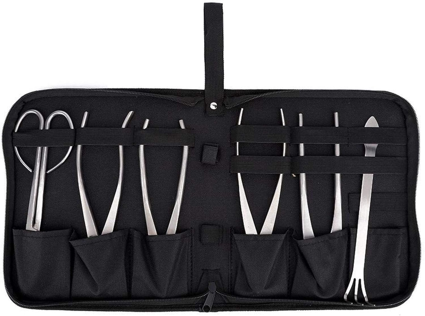 Bonsai Tools Set, 6pcs Stainless Steel Bonsai Garden Plant Tree Scissors Trimming Cutting Tool Set with Storage Bag, Garden Plant Tools