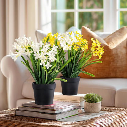 3 Pack Fake Small Plant in Pot Artificial Potted Flowers for Home Decor Fake Flower Plant Greenery Mini Faux Plant for Indoor Bedroom Living Room Office Shelf Bathroom Farmhouse Decor (Type 1)