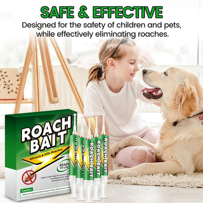Roach Gel Bait 10 Pack - Fast-Acting Indoor Cockroach Infestation Killer Gel for Indoor Pest Control, Targets German American Oriental Roaches, Includes Gloves and Applicator