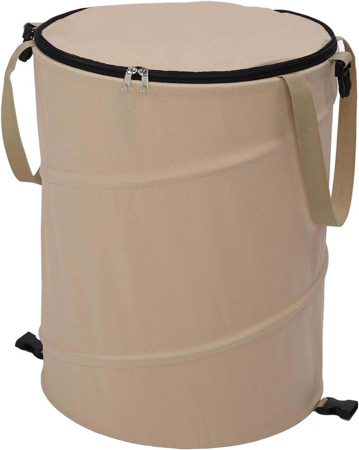 Zunate Collapsible Lawn and Leaf Bag, 24 Gallon Collapsible Trash Can, Reusable Outdoor Yard Waste Leaf Bag Garden Garbage Bin, Garden Garbage Bag with Lid, Lawn and Leaf Bags for