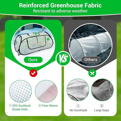 Garden Covers for Raised Beds, Pop Up Raised Garden Bed Cover, Garden Row Plants Cover Accelerator, Greenhouse Cover for Protecting Seedlings Fruits Vegetable Rows 45" L x 22" W x 16" H(1 Pack)