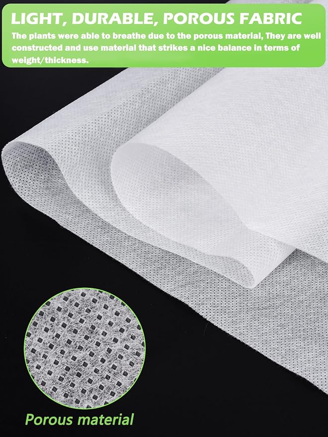 Abimars Thicker Plant Covers Freeze Protection 1.77 oz/yd², 8.2ft x 33ft Reusable Floating Row Cover for Garden, Frost Cloth Plant Freeze Protection, Plant Blanket for Outdoor Plants