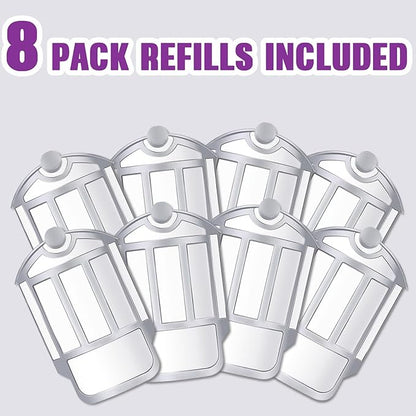 8 Pack Refill Cartridge Kit Replacement, Compatible with ZEVO Plug-in Light M364A and Max (8 Pack Refill)