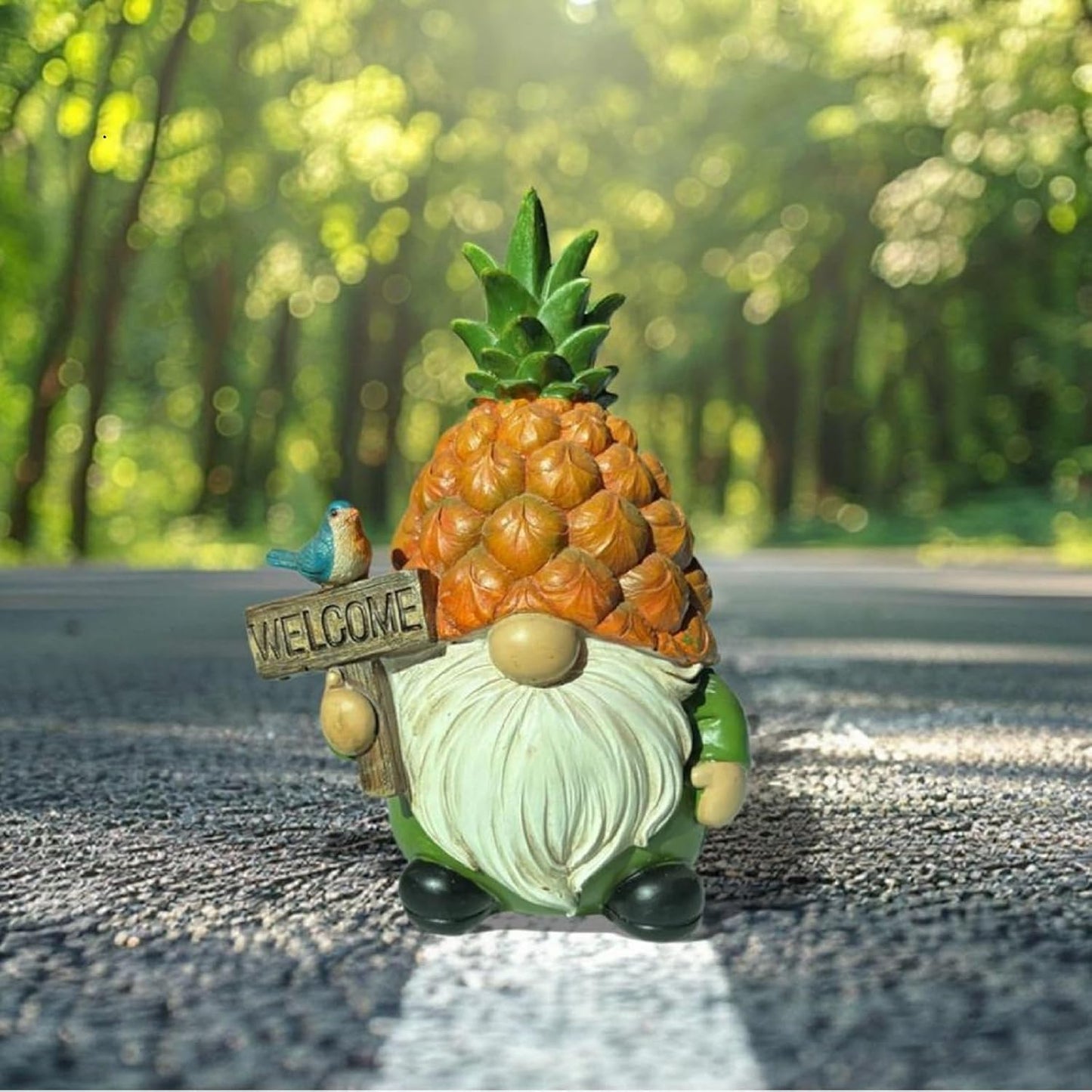 Pineapple Gnome Garden Gnomes Outdoor Gnome with Pineapple Decor for Home Yard Garden Patio Lawn Statue Decorations Gifts for Women