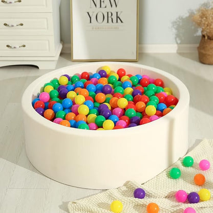 TRENDPLAY Plastic Balls for Ball Pits 2.2 Inch, Pack of 50 100 200 500 Hollow Balls, Perfect for
