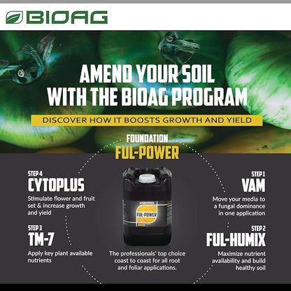 Ful-Humix Organic Humic Acid Soil Dry Amendment, Increases Yield, Nutrient Uptake for All Plants, Lawn (1 kg)