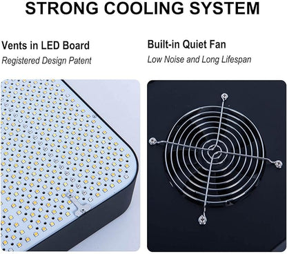 FECiDA 2025 Upgrade Professional LED Grow Light 800 Watts Actual Power, 5x5 ft Grow Gent Light for All Growth Stages, Biggest Power in Market, Dimming Function Makes Greater Harvest and Saving Money