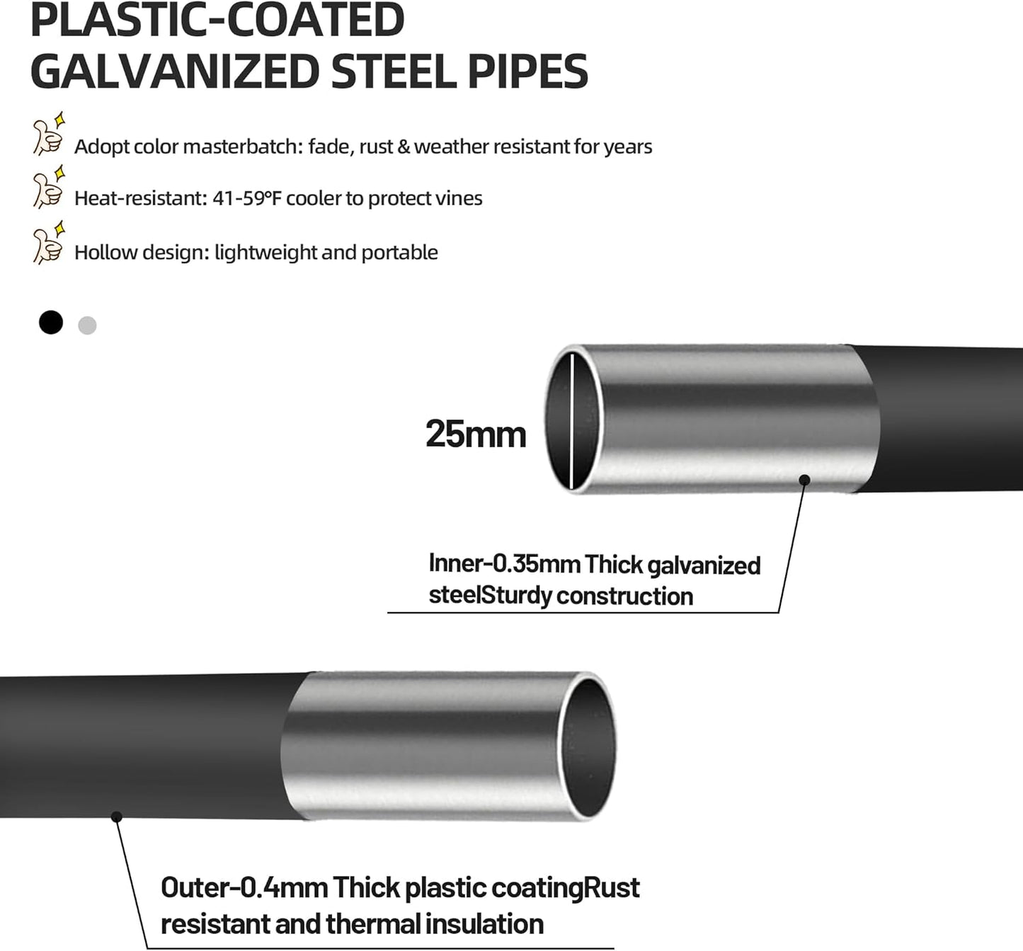 Flat Top Garden Arch Trellis 11FT x 9FT, Super Large Arbor Trellis for Climbing Plants Outdoor 141.7in x 108in x 19.7in, Metal Garden Frame for Backyard, Lawn, Archway, Wedding Decoration, Patio Black