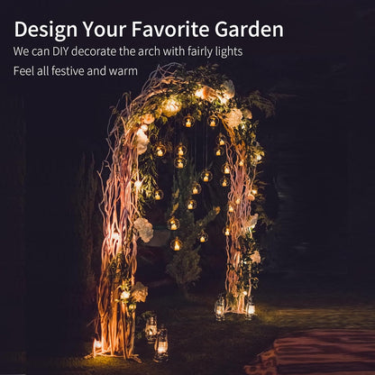 8.3 Ft H x 4.6 Ft W Metal Pergola Arbor for Various Climbing Plant Wedding Garden Arch Bridal Party Decoration Wide Arbor