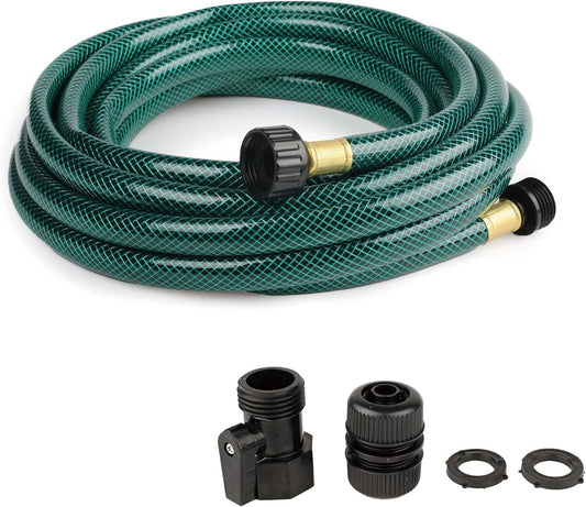 Garden Hose Leakproof for Gardener: 1/2” PVC Water Hoses with GHT Fittings - 25 FT No Kink and Flexible for Outdoor Watering