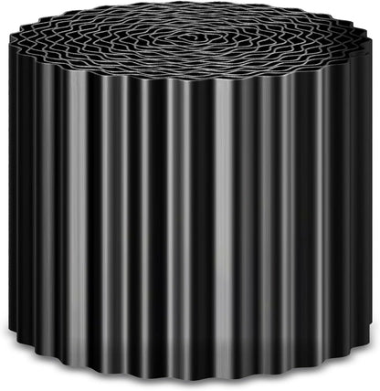 Corrugated Metal Garden Edging 6" x 50Ft, Sturdy Lawn Edging Border, Landscape Edging Border for Lawn, Flower Bed, Garden and Yard (Black, 6 * 50Ft)