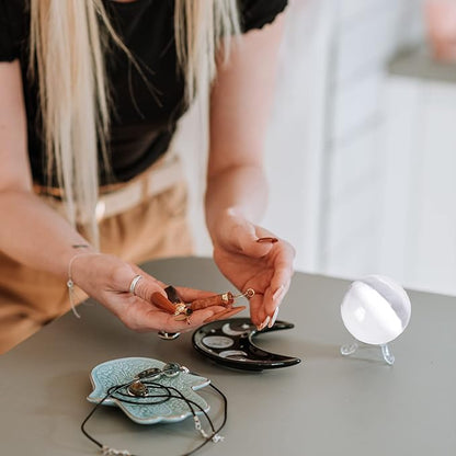 JIC Gem 1pcs 4.5" White Selenite Crystal Ball for Meditation、Fengshui、Home Decors Healing Crystal Ball