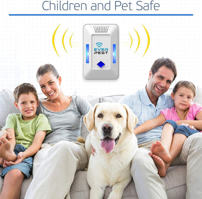 Ultrasonic Pest Control Repeller (2-Pack) Plug in Flea Rat Roach Mosquito Cockroaches Rodent Spider Scorpion Fruit Fly Insect Indoor Plug Repellent